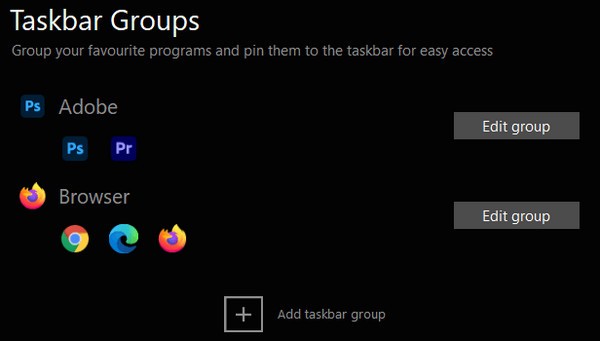 Taskbar Groups(任务栏整理工具)
