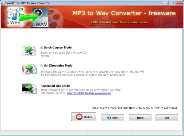 Boxoft MP3 to WAV Converter(MP3转WAV转换器)