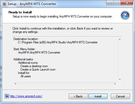 AnyMP4 MTS Converter(MTS格式转换器)