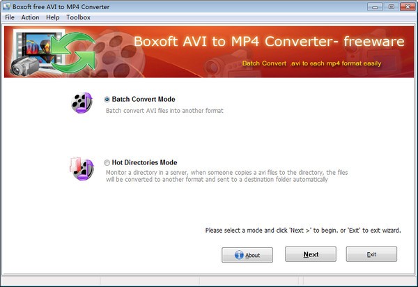 Boxoft free AVI to MP4 Converter(AVI到MP4转换器)