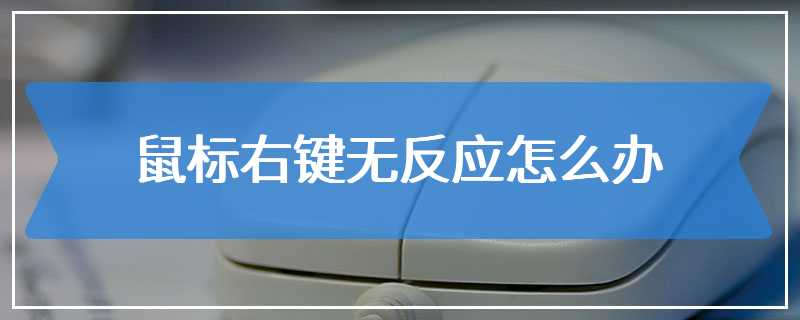 鼠标右键无反应怎么办