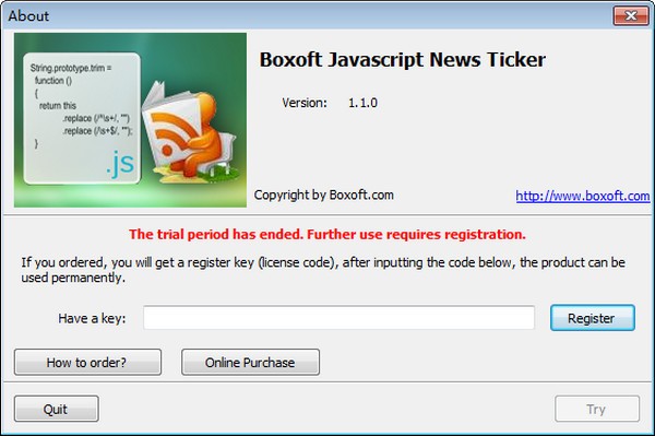 Boxoft JavaScript NewsTicker(新闻编辑工具)