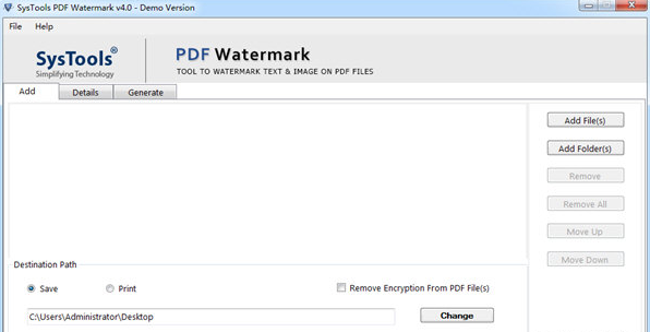 SysTools PDF Watermark(PDF去水印)