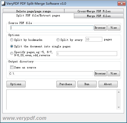 VeryPDF PDF Split-Merge(PDF文件拆分软件)