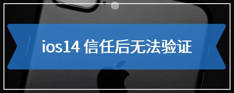 ios14 信任后无法验证