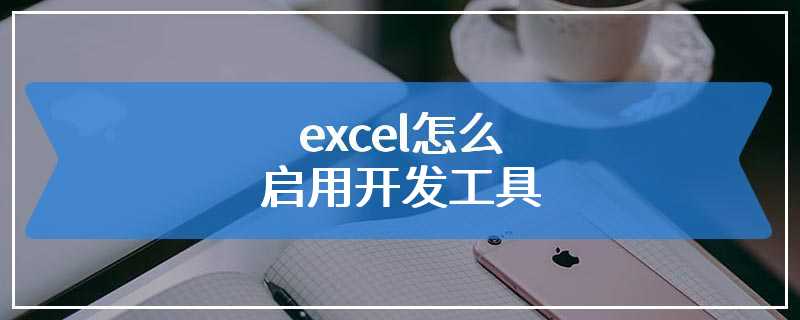 excel怎么启用开发工具