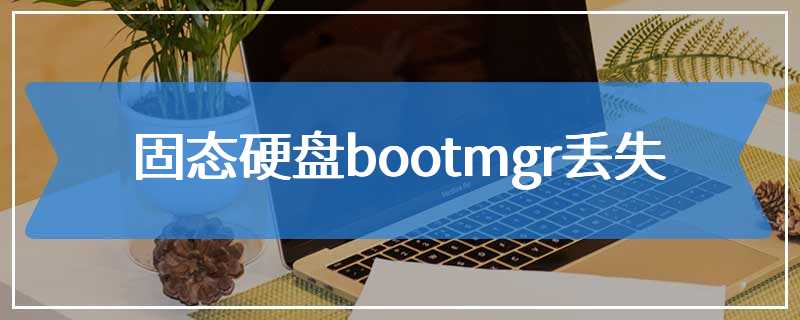 固态硬盘bootmgr丢失