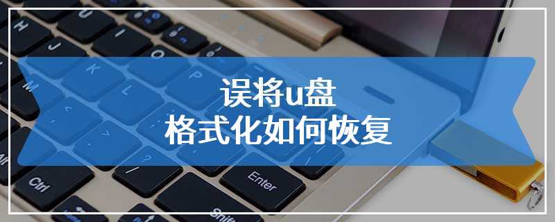 误将u盘格式化如何恢复