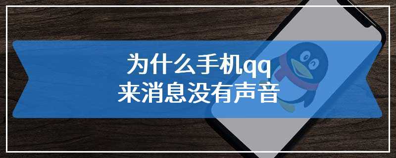 为什么手机qq来消息没有声音