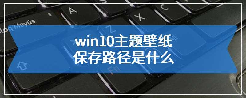 win10主题壁纸保存路径是什么