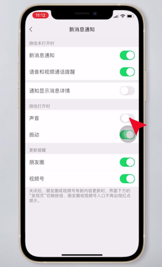 苹果手机微信提示音在哪里设置(5)