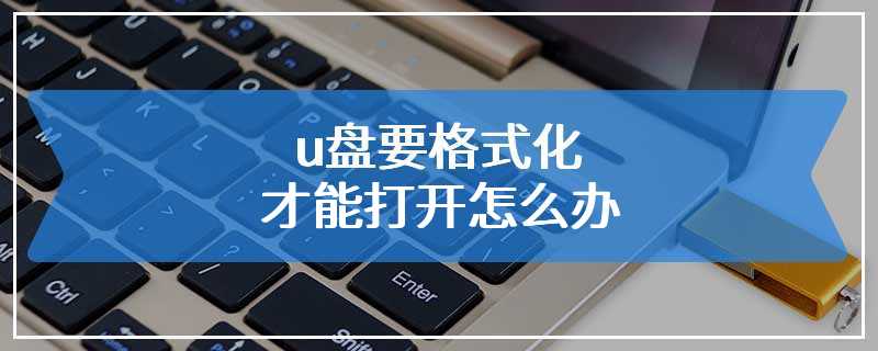 u盘要格式化才能打开怎么办