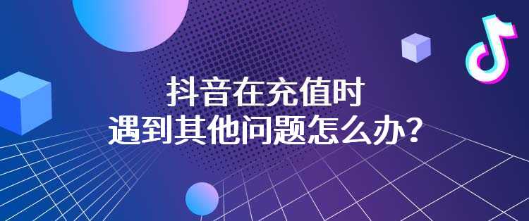 抖音在充值时遇到其他问题怎么办？