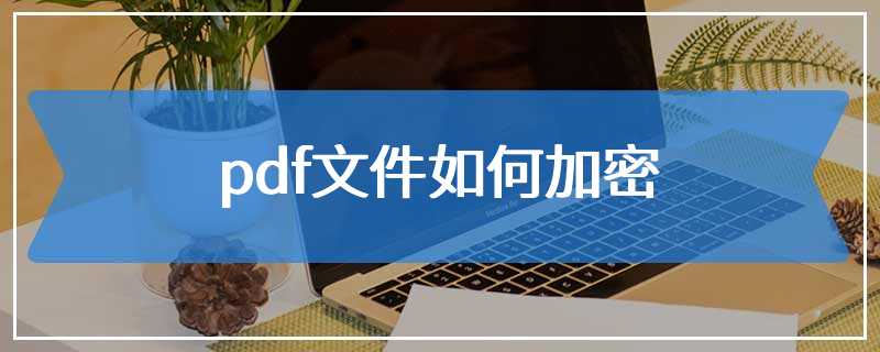 pdf文件如何加密