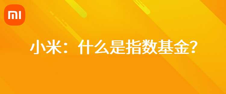 小米：什么是指数基金？