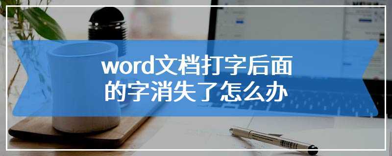 word文档打字后面的字消失了怎么办