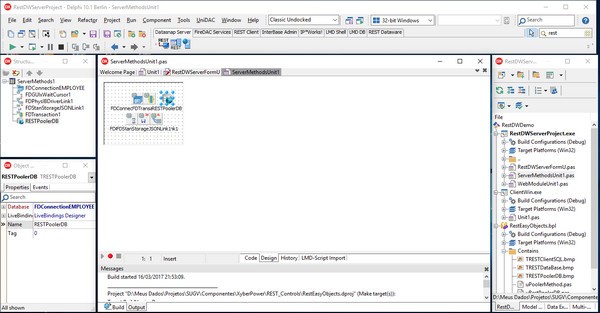 REST Dataware Componentes(数据库连接服务)