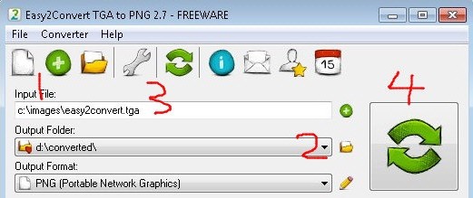 Easy2Convert TGA to PNG(TGA转PNG转换器)