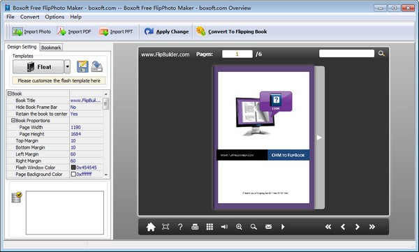 Boxoft Free FlipPhoto Maker(翻页书制作软件)