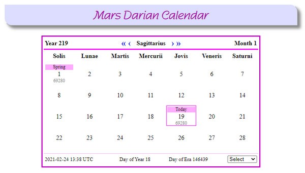 marsCalendar(火星日历)
