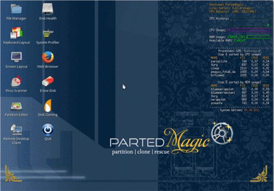 Parted Magic2021(磁盘工具箱)