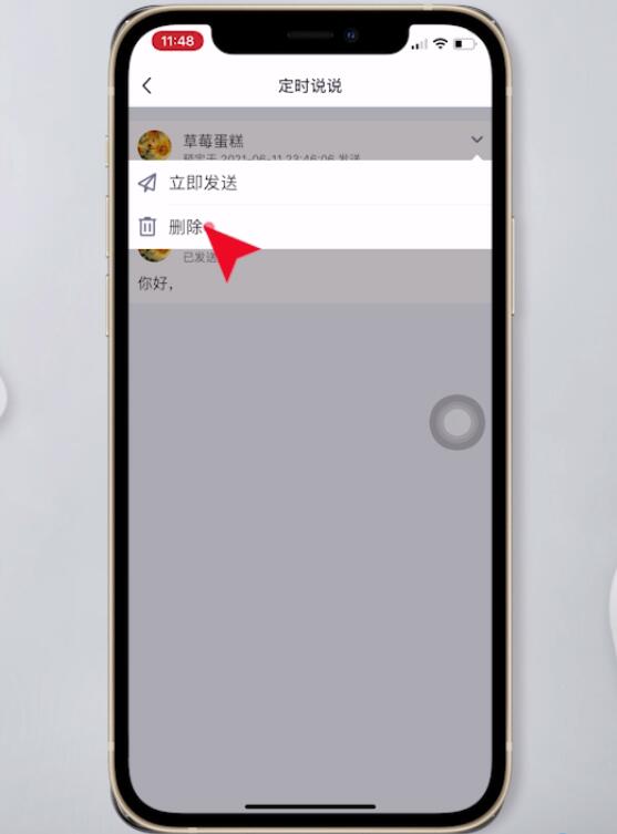 定时说说怎么删除(6)