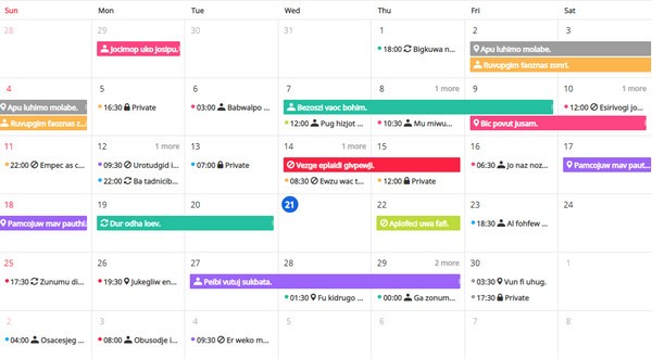 tui calendar(JavaScript日程表)