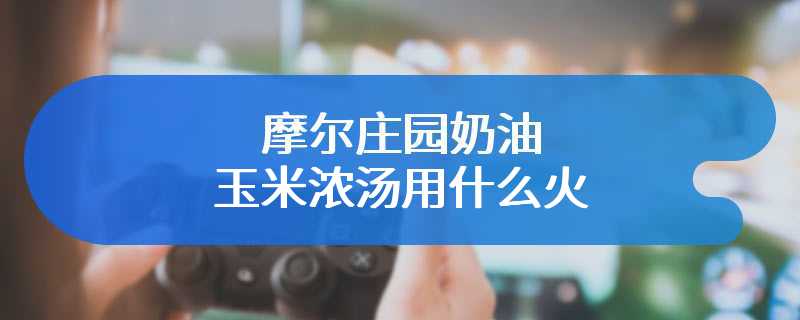 摩尔庄园奶油玉米浓汤用什么火