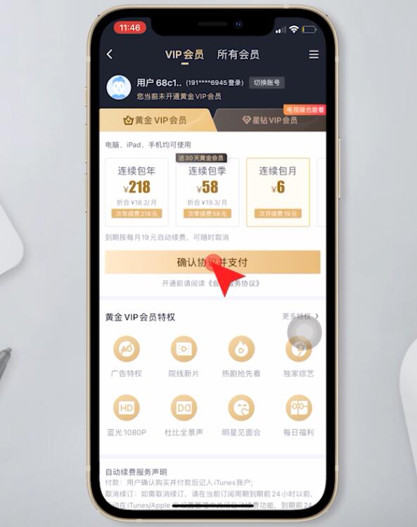 苹果手机开通爱奇艺会员怎么支付(4)