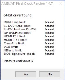 AMD/ATI Pixel Clock Patcher