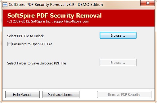 SoftSpire PDF Security Removal(PDF密码删除)