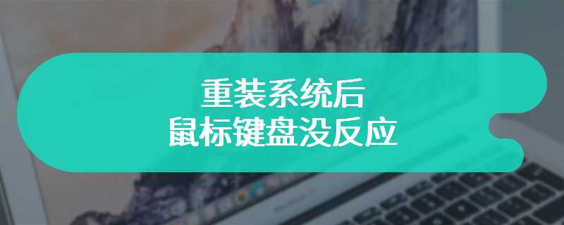 重装系统后鼠标键盘没反应