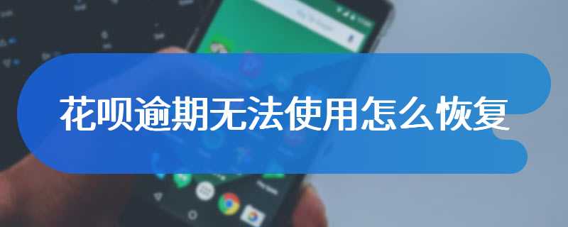 花呗逾期无法使用怎么恢复