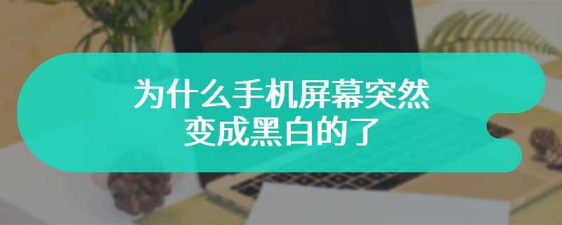 为什么手机屏幕突然变成黑白的了