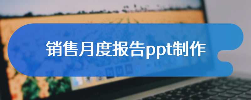 销售月度报告ppt制作