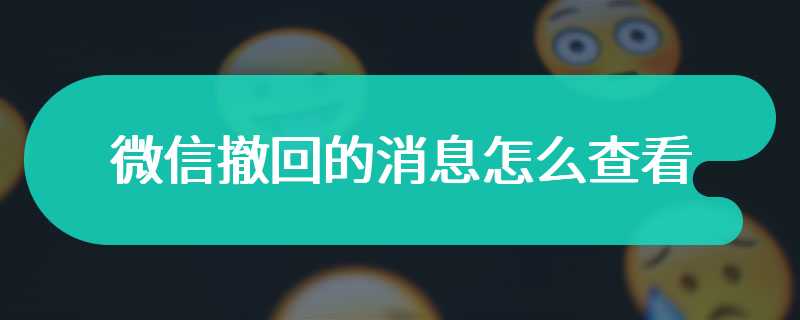 微信撤回的消息怎么查看