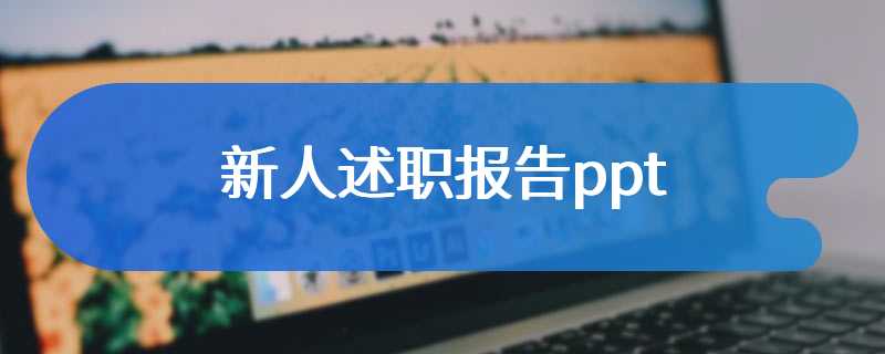 新人述职报告ppt