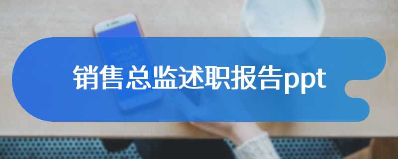 销售总监述职报告ppt