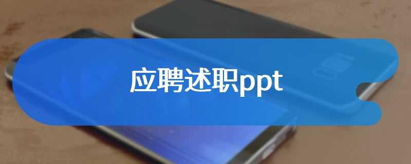 应聘述职ppt