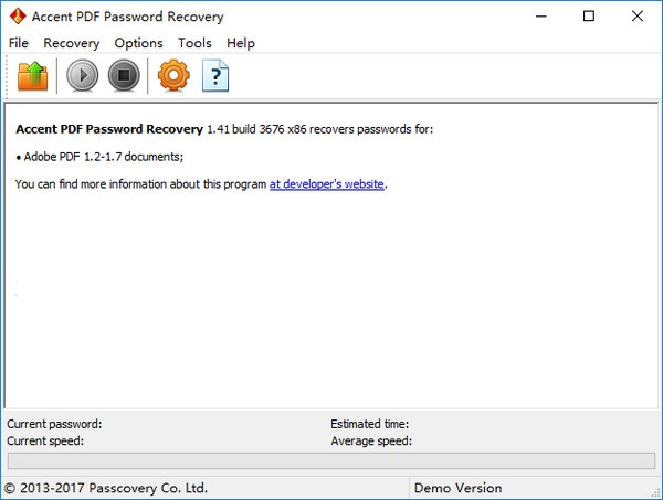 Accent PDF Password Recovery(PDF密码恢复工具)