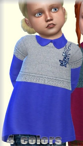 模拟人生4小女孩的可爱毛衣衬衫MOD