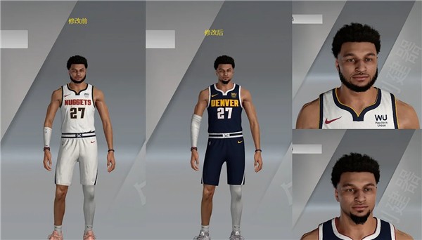 NBA2K21掘金队穆雷身形MOD