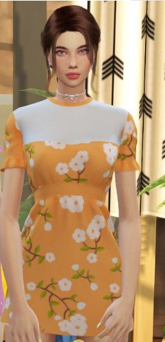 模拟人生4夏季棉质美丽连衣裙MOD