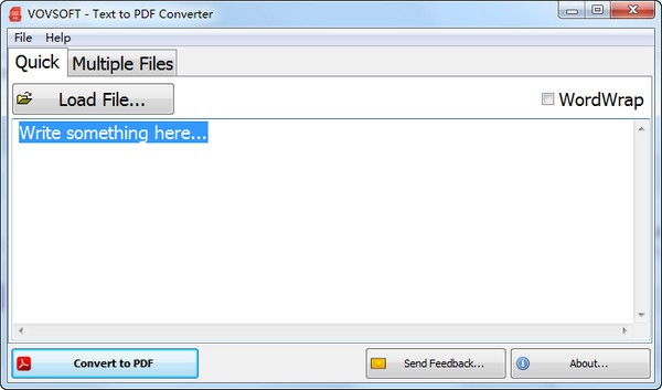Text to PDF Converter