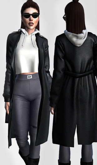 模拟人生4女性大衣服装MOD