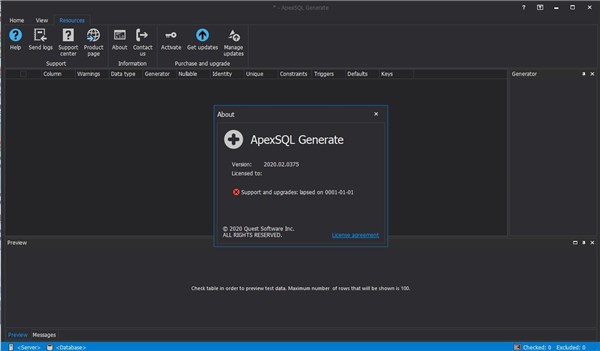 ApexSQL Generate(SQL测试数据生成器)