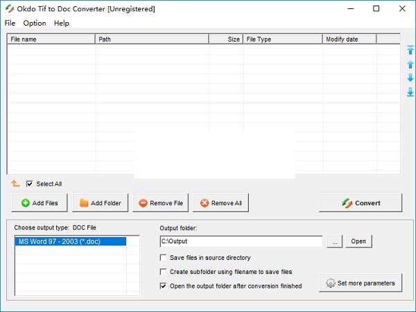 Okdo Tif to Doc Converter(Tif转Doc工具)