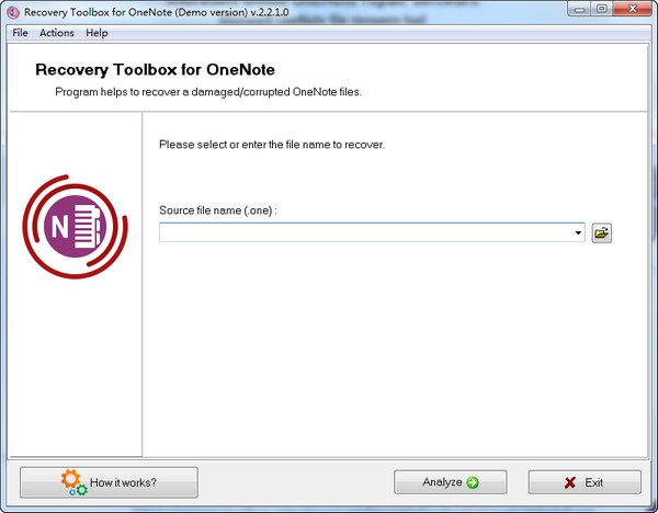 Recovery Toolbox for OneNote