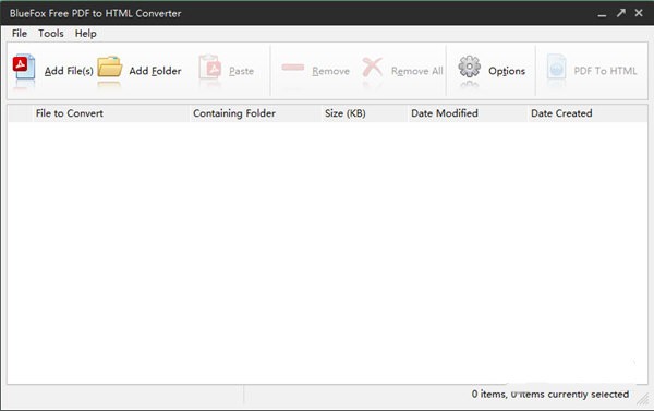 BlueFox Free PDF to HTML Converter(PDF文件转换软件)