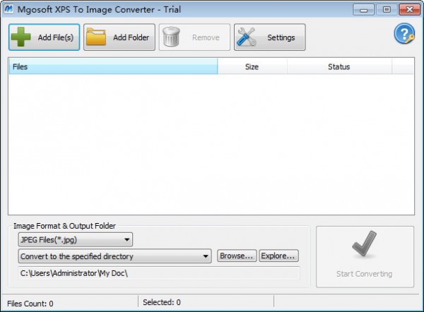 Mgosoft XPS To Image Converter(XPS转图片软件)